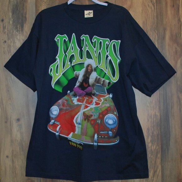 USA Made Vintage Collector Janis Joplin 90's Beverly Hills Hippie Psychedelic XL - Picture 1 of 4